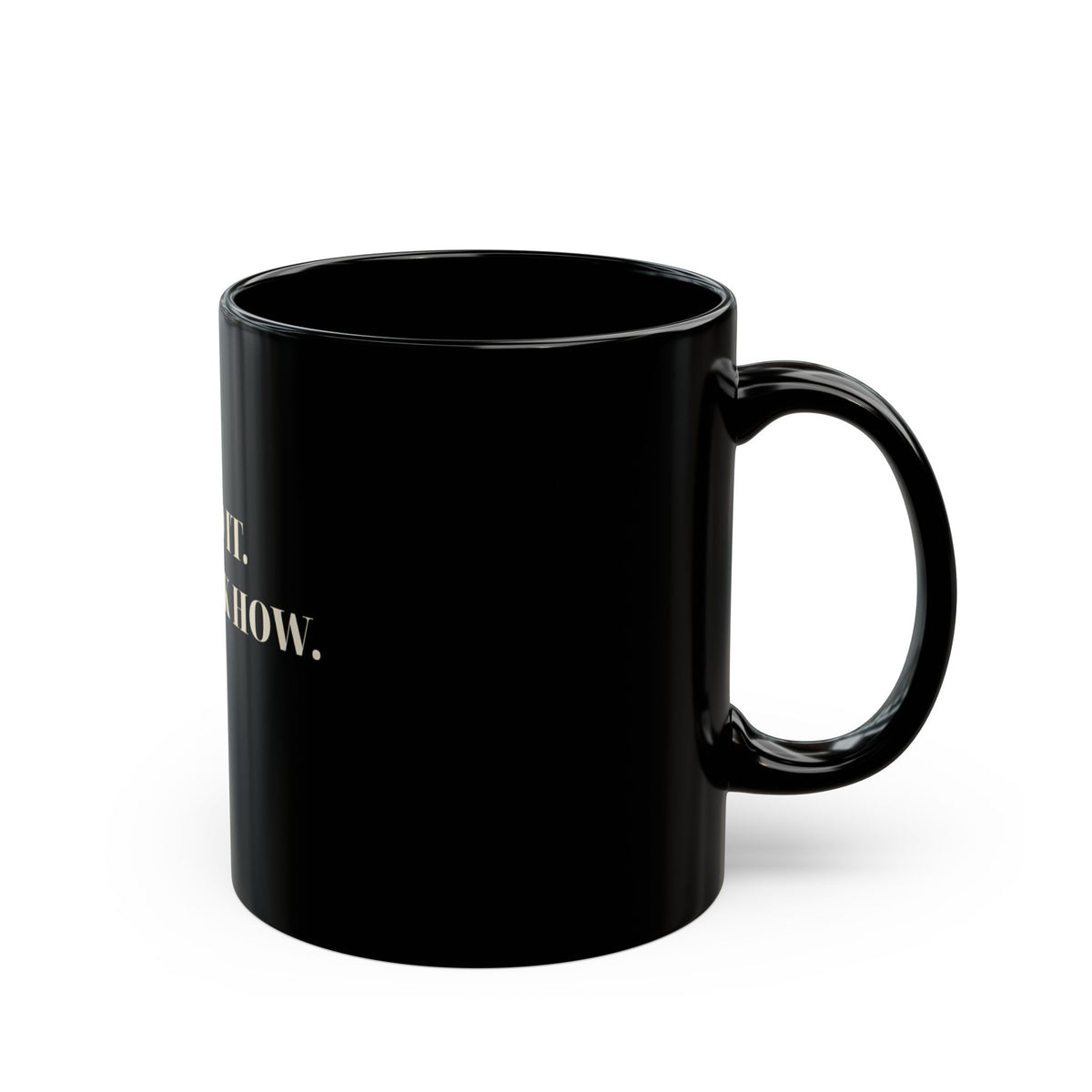 Fixed It. Don't Ask How. – Whiskey Bent Black Mug