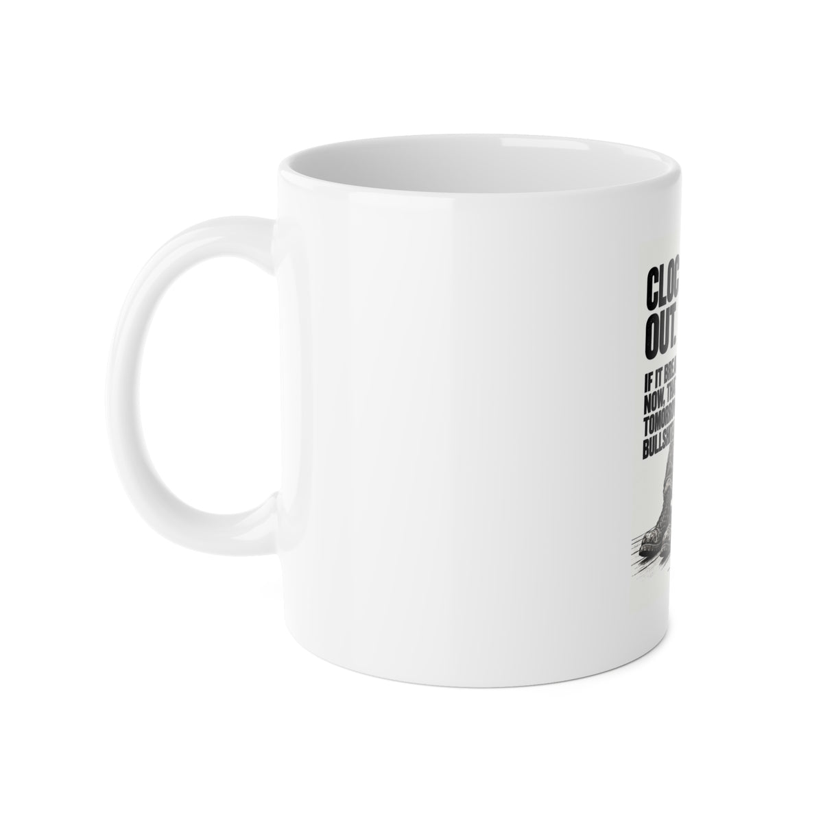 Clocked Out Skeleton — Mug